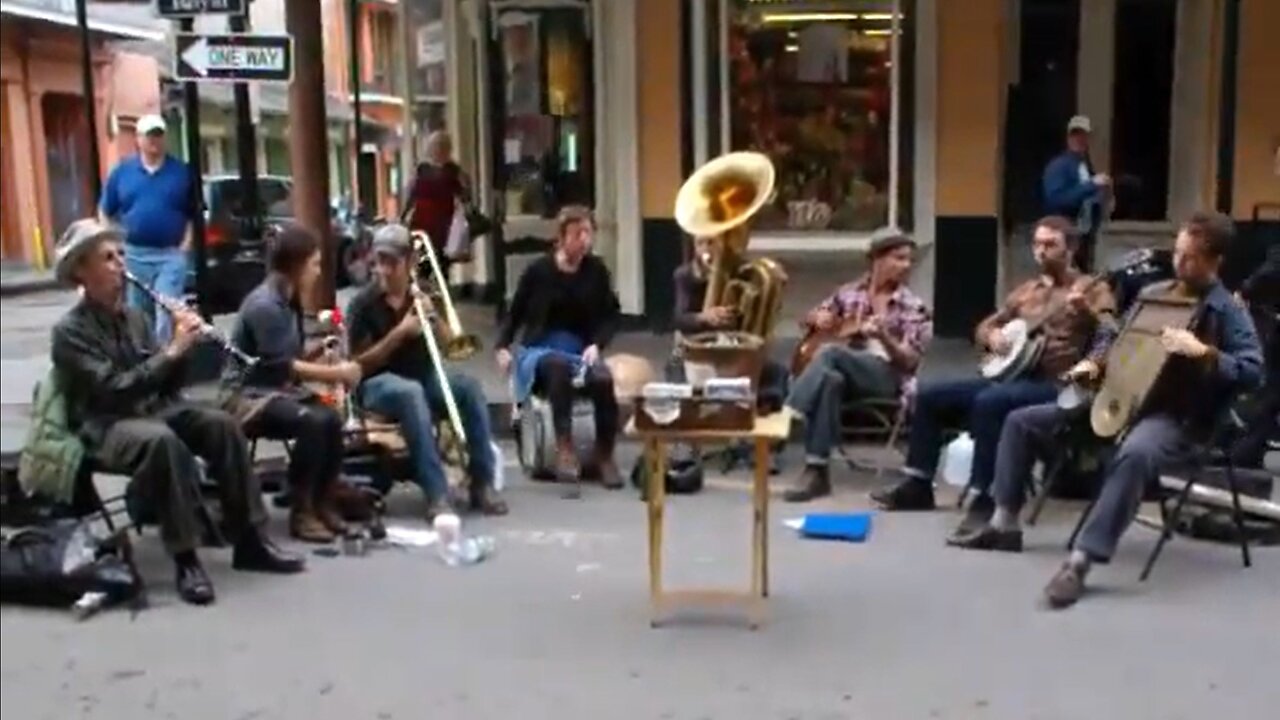 Scooter Tramp Scotty. New Orleans. Big Street Band.