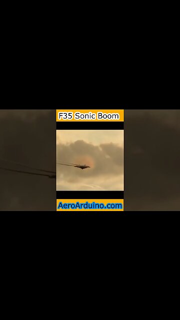 Watch How F35 Sonic Boom #Flying #Jet #Aviation #AeroArduino