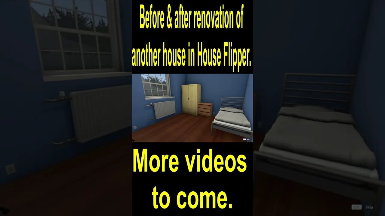 Before & after renovation of another house in House Flipper