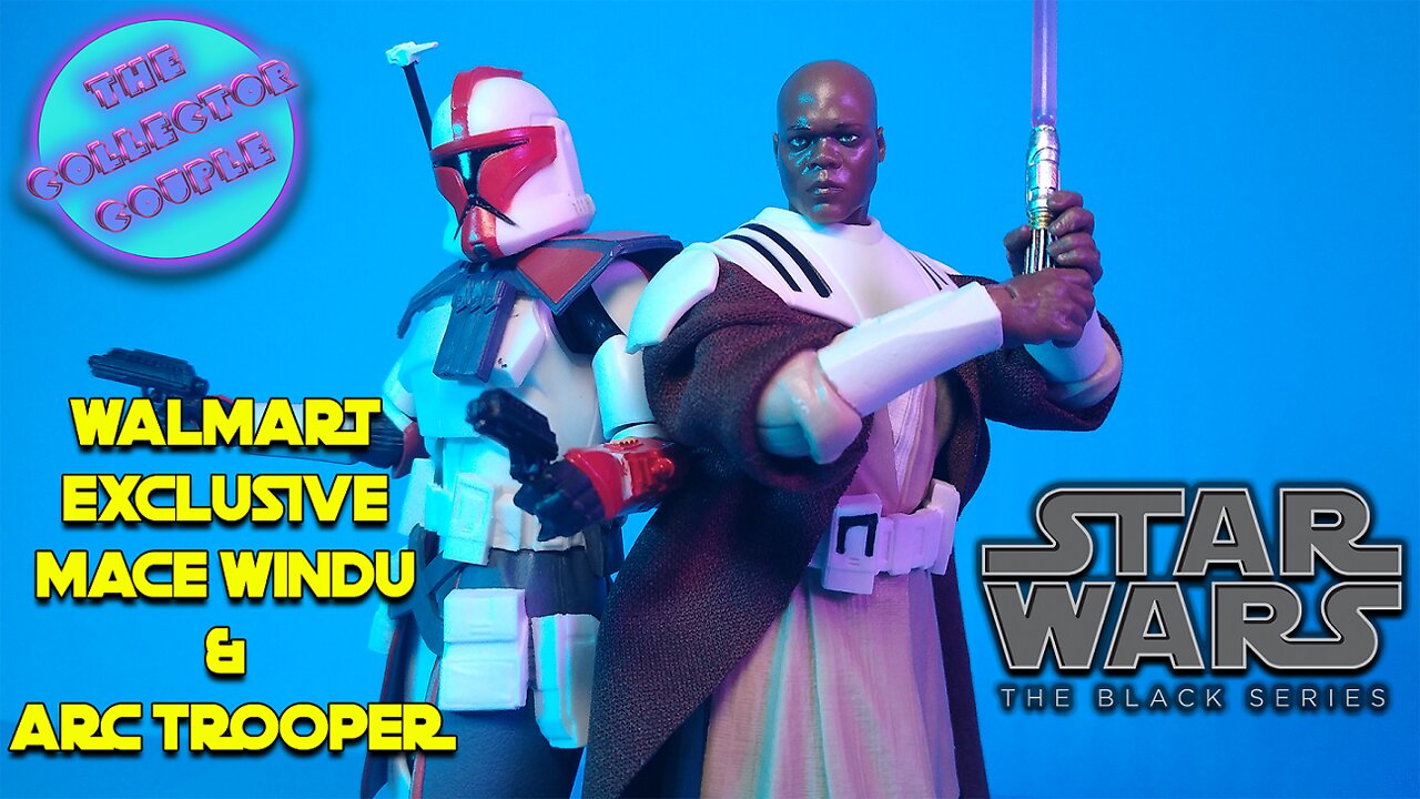 Walmart Exclusive Black Series Mace Windu and Arc Trooper Unboxing and Discussion