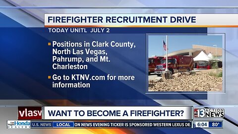 Firefighter recruitment drive underway