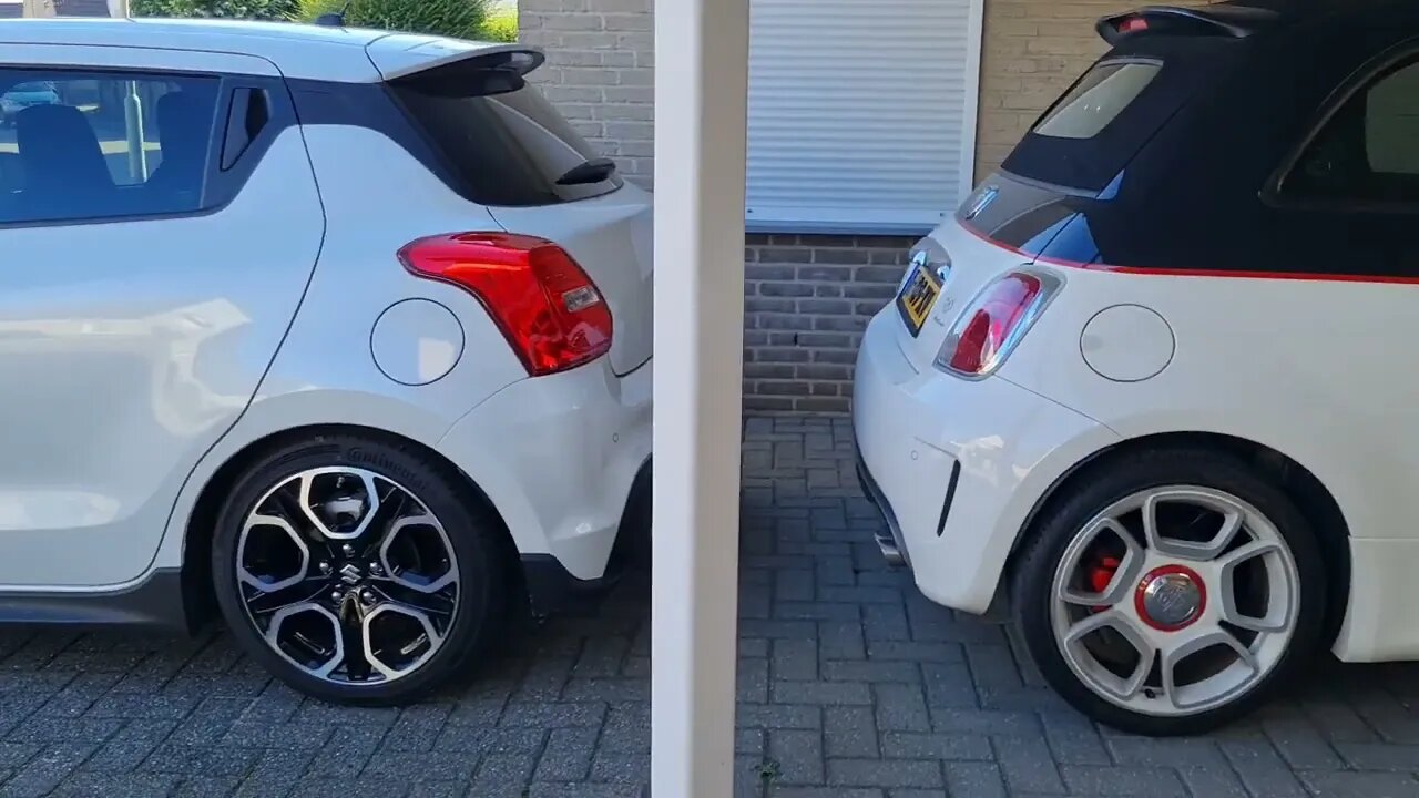 ZC33S SUZUKI SWIFT SPORT HYBRID Vs. Abarth 595C Turismo. Back to Back comparison