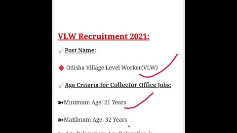 VLW jobs in odisha 2022 | Free job alert | Odisha Nijukti Khabar | Free jobs | #preparationking