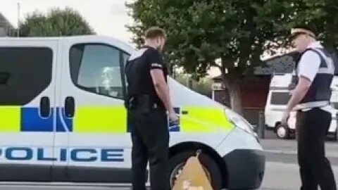 Police Van Gets Clamped