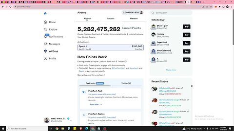 How To Earn 25% More Airdrop Points When Posting On Post Tech?