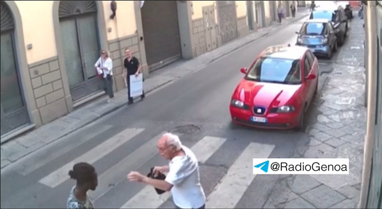 Florence, Italy - A 91-year-old man is robbed in broad daylight by an African