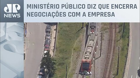 Trem descarrila na Linha 8-Diamante, da ViaMobilidade, em SP