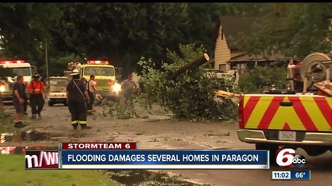 Flooding damages several homes in Paragon