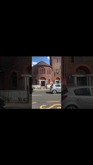 Beautiful Catholic Church in the middle of craziness and street noise