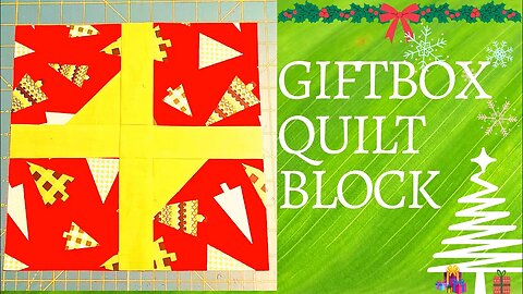 GIFT WITH BOW QUILT BLOCK