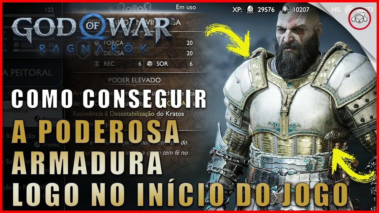 God of war Ragnarok, Como conseguir a poderosa armadura logo no início do jogo | Super dica