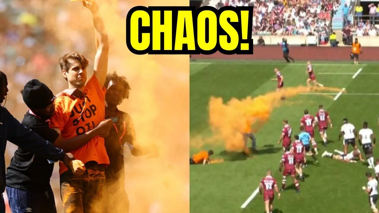 CHAOS ERUPTS at Gallagher Premiership RUGBY FINAL in London!