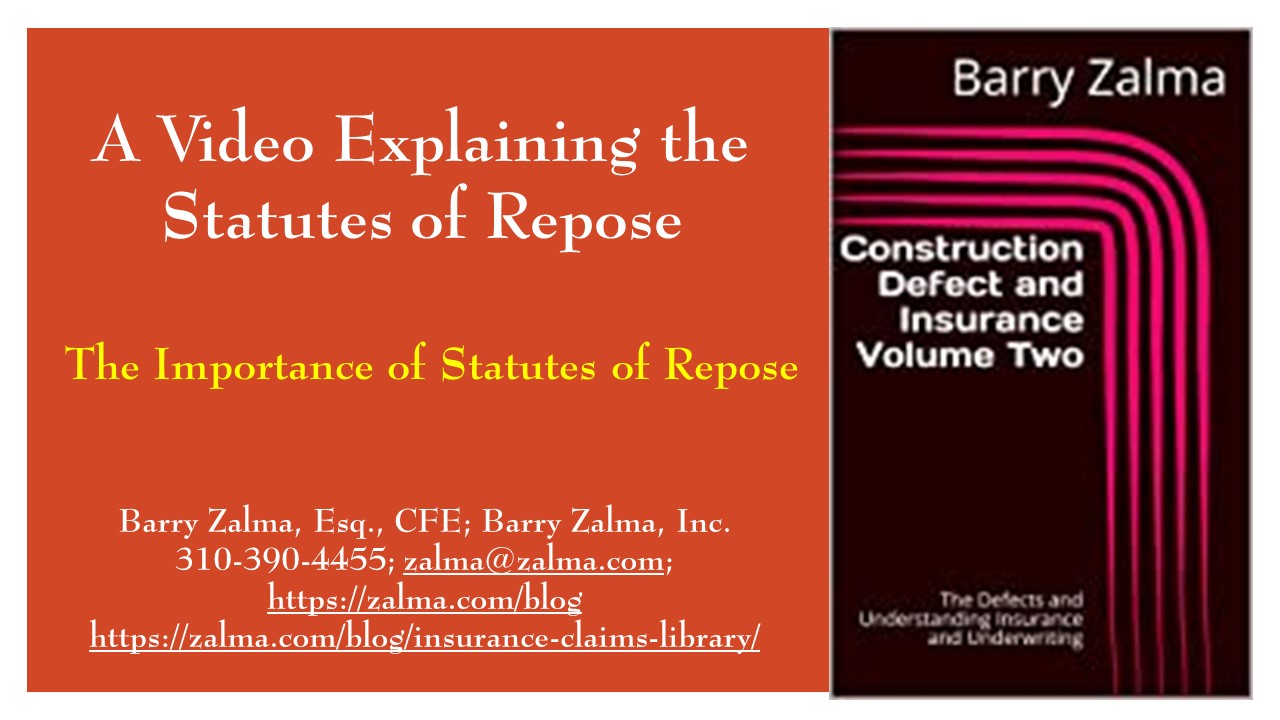 A Video Explaining the Statutes of Repose