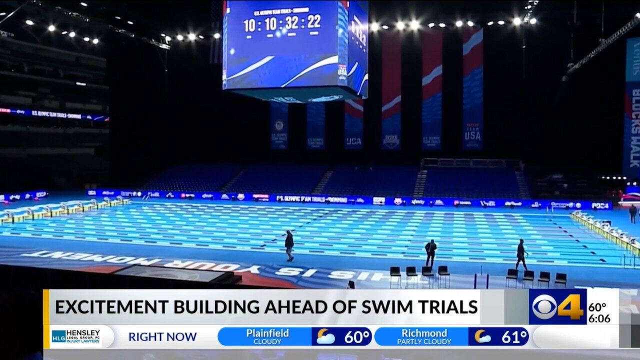 June 12, 2024 - 3 Days Until U.S. Olympic Swimming Trials at Lucas Oil Stadium