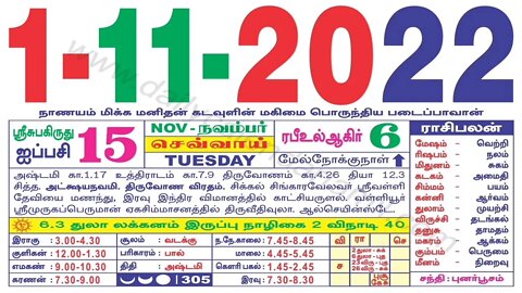 இன்றைய ராசிபலன் || 01|11|2022 || செவ்வாய்க்கிழமை||Today Rasi Palan | Daily Horoscope | ராசிபலன்