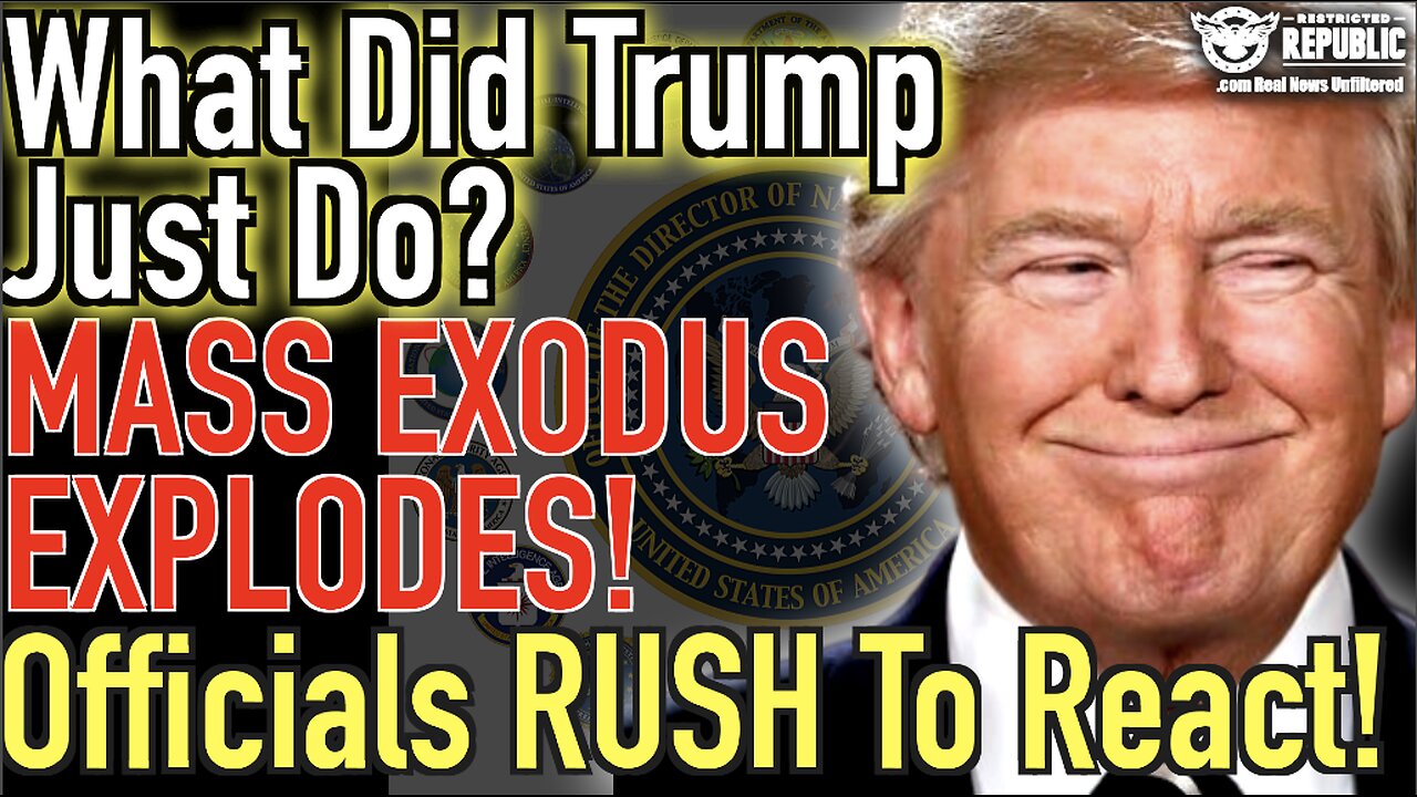 What Did Trump Just Do? Mass Exodus Explodes! Officials RUSH To React!