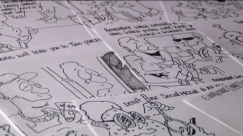 Homeless man creates coloring book pages with lessons he says children and adults need to hear