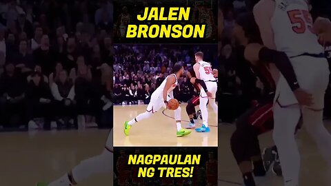 Jalen Bronson Nagpaulan ng Tres lunod ang Heat 🏀⛈️#shorts