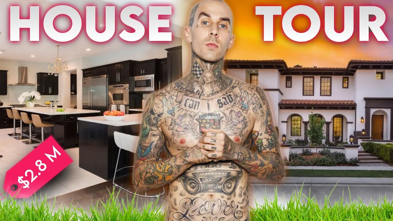 Travis Barker | House Tour | Mansión en Calabasas y más 🏡