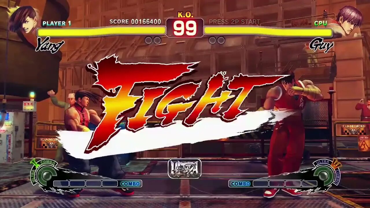 Street Fighter 4 Yang vs Guy @retrogamerarcade