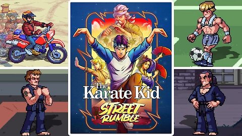 The Karate Kid: Street Rumble - All Bosses & Minibosses + Ending