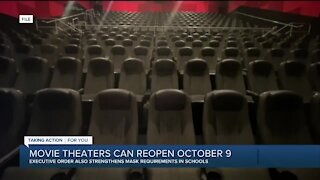 Gov. Whitmer signs order reopening movie theaters, performance venues & more on Oct. 9