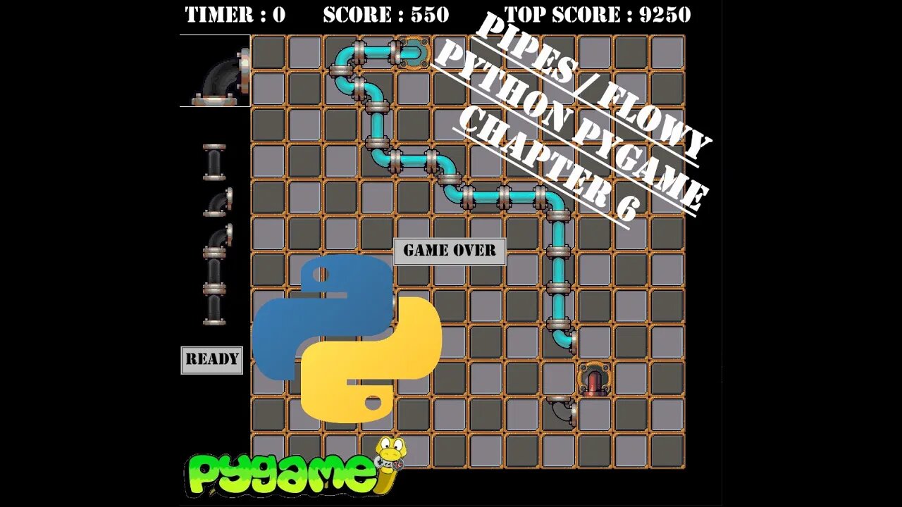 Pipes / Flowy - Chapter 6 | Python | Pygame Module | Programming Beginners