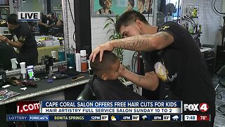 Cape Coral Salon offers free hair cuts for kids Sunday, August 12th