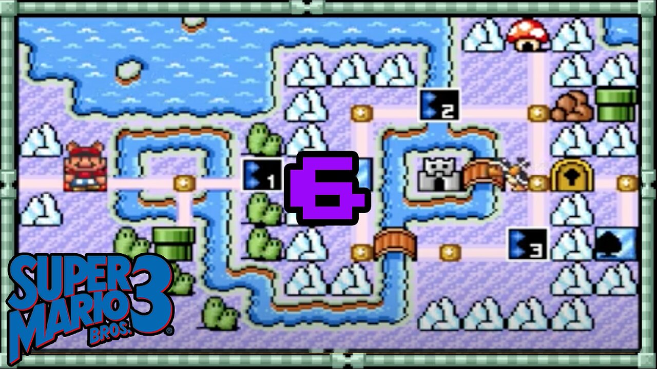 Super Mario Bros 3 (SNES) No Commentary - World 6 (Iced Land), no whistles