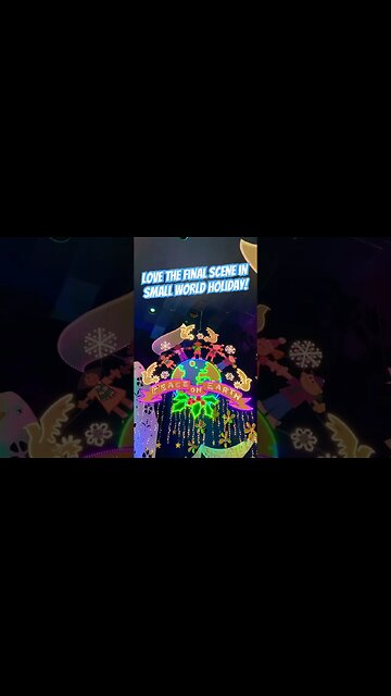 Small World Holiday ends perfectly! #disneyland #smallworld #christmas #peaceonearth