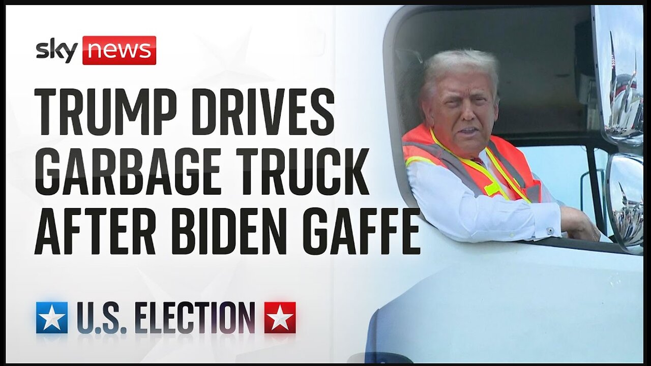 Donald Trump in a ‘Big, Beautiful’ Garbage Truck