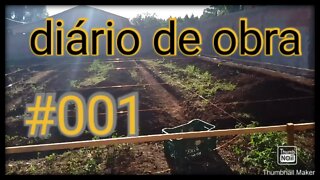 diário de obra #001 casa com planta baixa