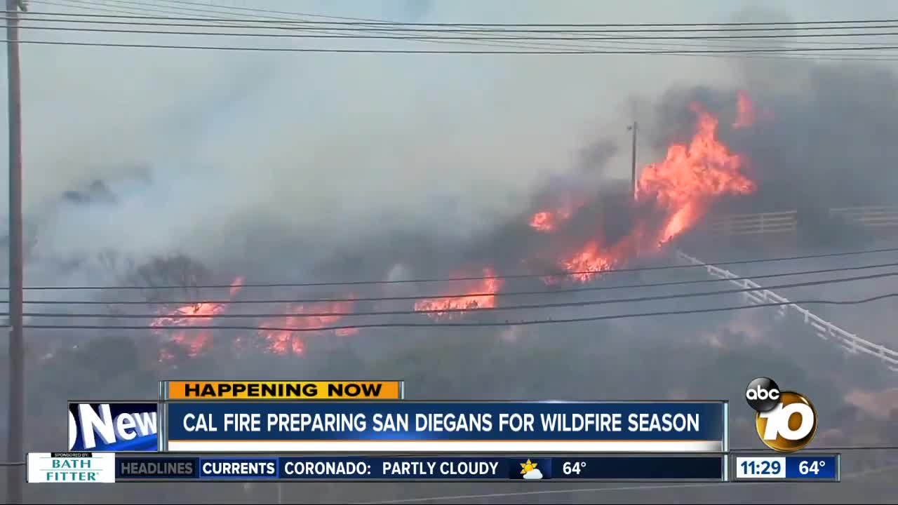 Cal Fire preps San Diego for wildfires