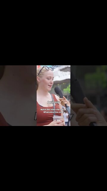Will She Change Her Mind After Watching This Video About Abortion?