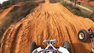 TATER and CORNBREAD RIDING MOTOCROSS TRACK ON QUAD