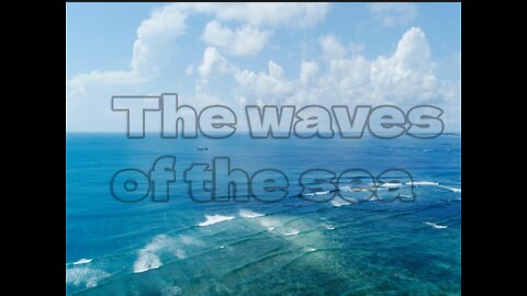 The waves of the sea