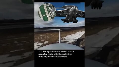 ❗️Reconnaissance video❗️An ordinary drone flying up to a Russian A 50 aircraft #warinukraine #shorts