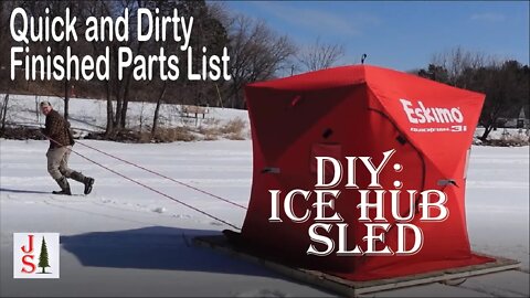 Quick Overview of How I Assemble my Ice Hub Sled (Jack Pine Island)