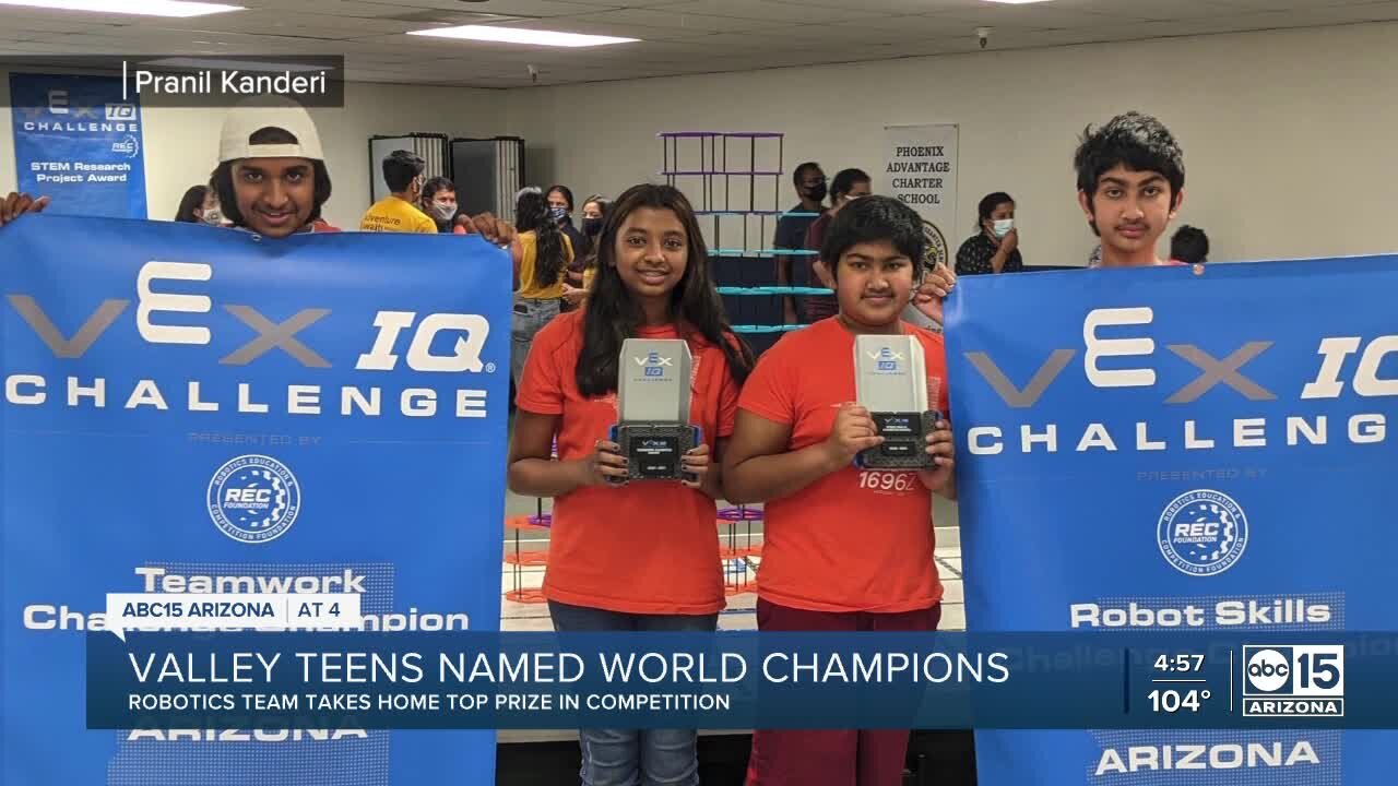 East Valley teens win robotics world championship