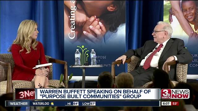 Warren Buffett speaks at conference in Omaha