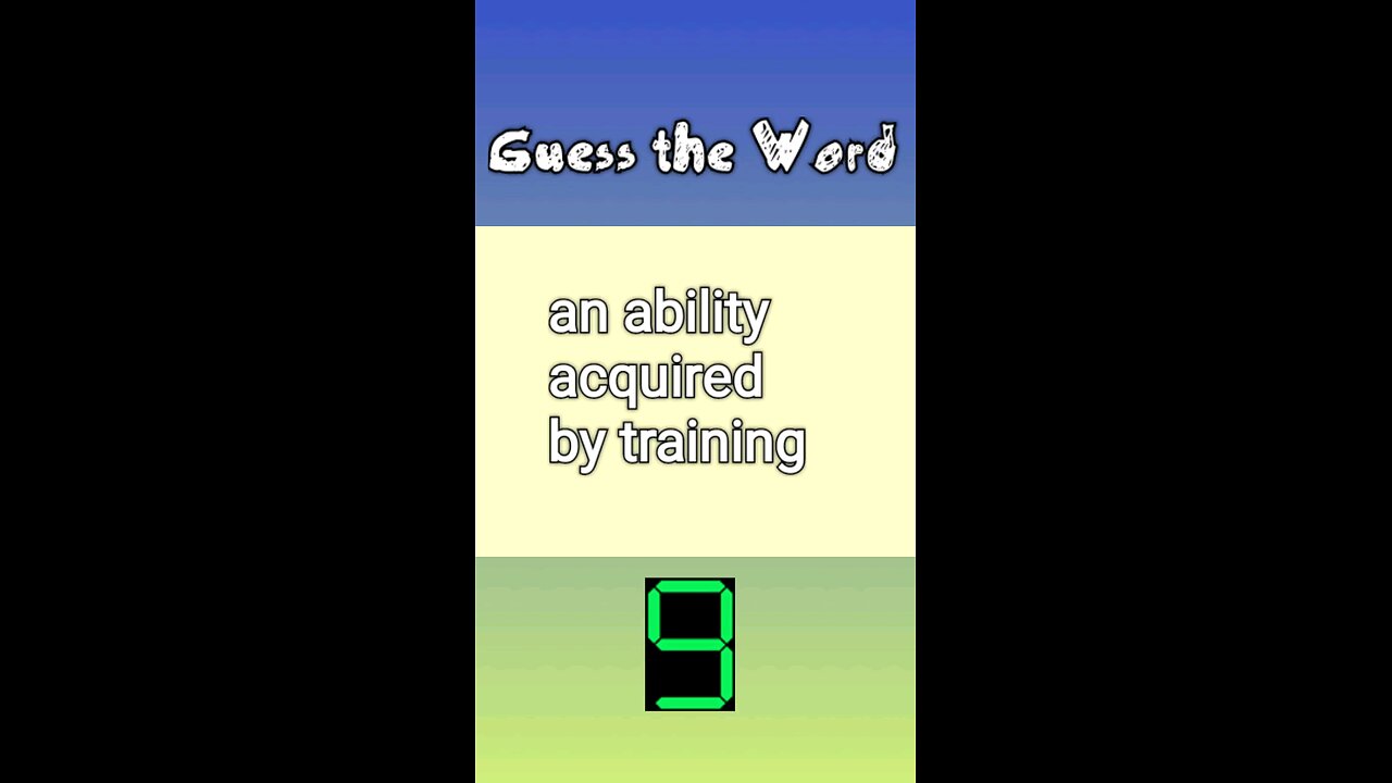 Guess the Word | English | Level 1