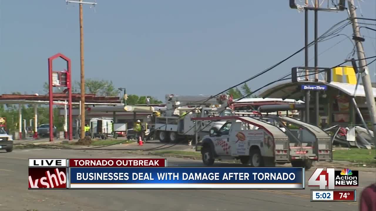 Businesses bear brunt of Jefferson City tornado