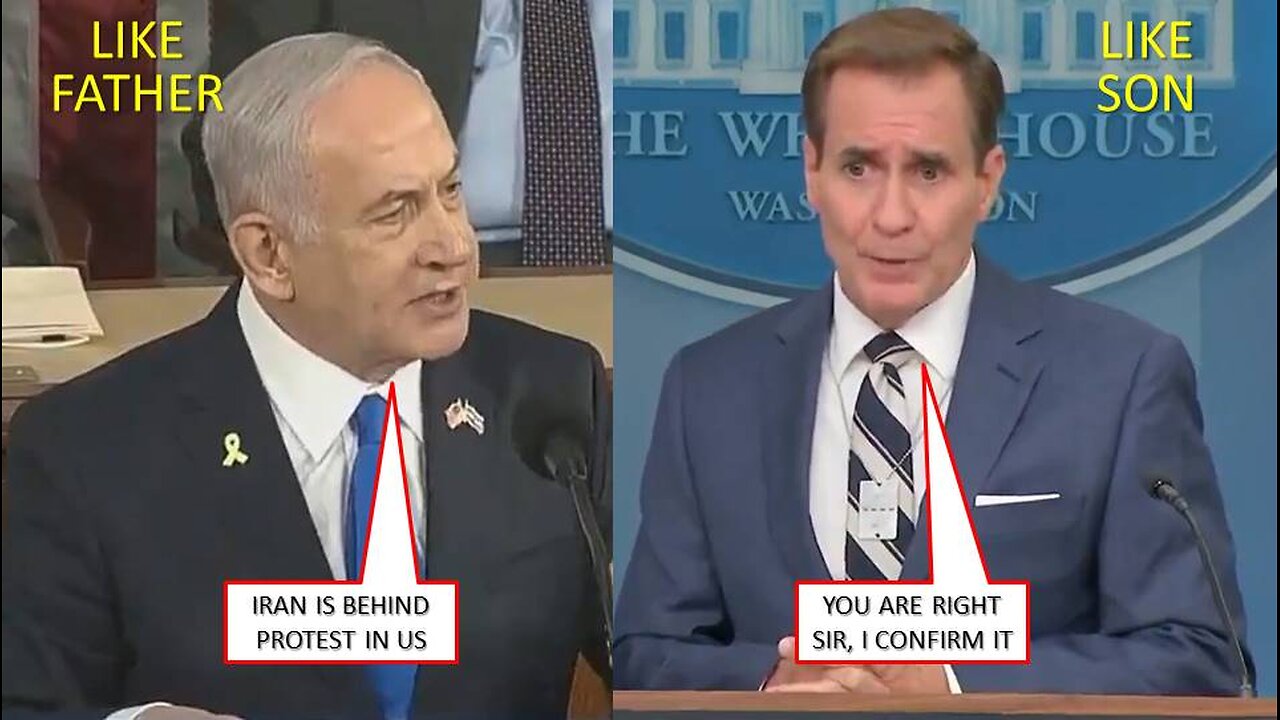 Right after Netanyahu mentioned Iran funding of U.S protest in congress, White House confirms it