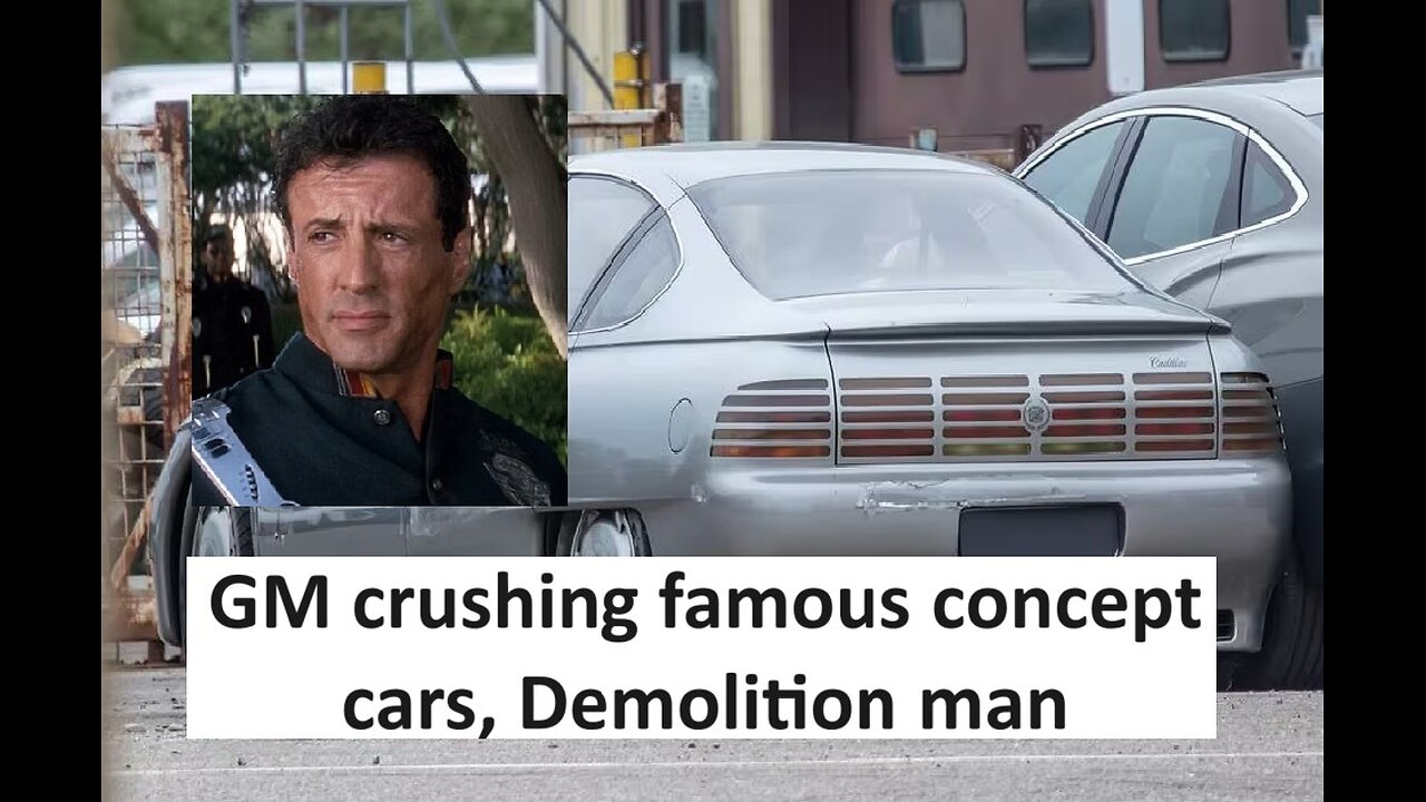 GM crushing famous concept cars including Demolition Man movie car