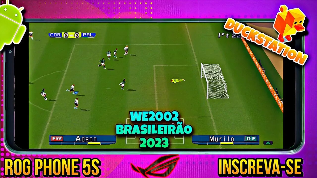 WE2002: BRASILEIRÃO 2023 PS1 ANDROID: Nostalgia total🎮📱