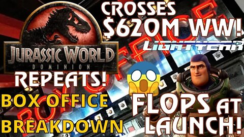 Box Office Break-Down: Lightyear FLOPS! Jurassic World: Dominion Goes Back To Back!