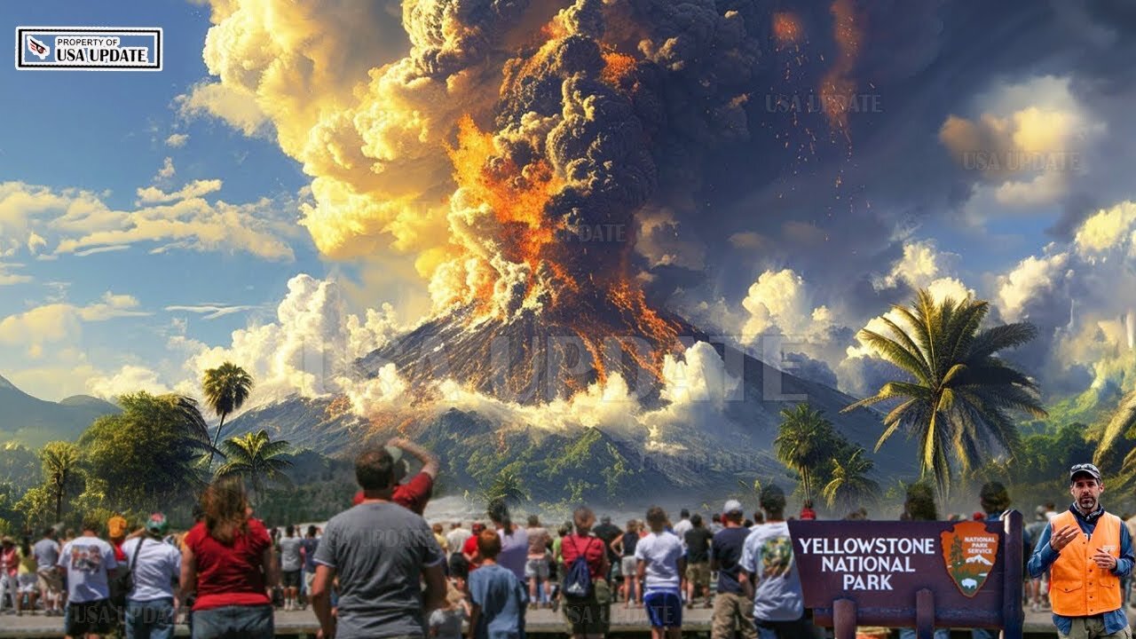 Horrible today: Live Footage Yellowstone Volcano Giant Magma Dome explosion threatens millions lives