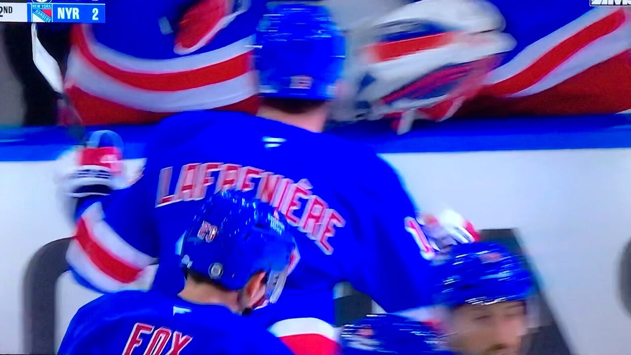 Rangers LW #13 Alexis Lafreniére PP🥅(6)🏒Wrist-Shot Goal