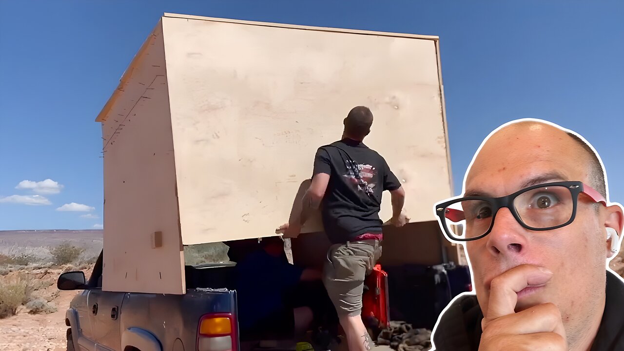 Cut the top off a suburban and built a camper to live in