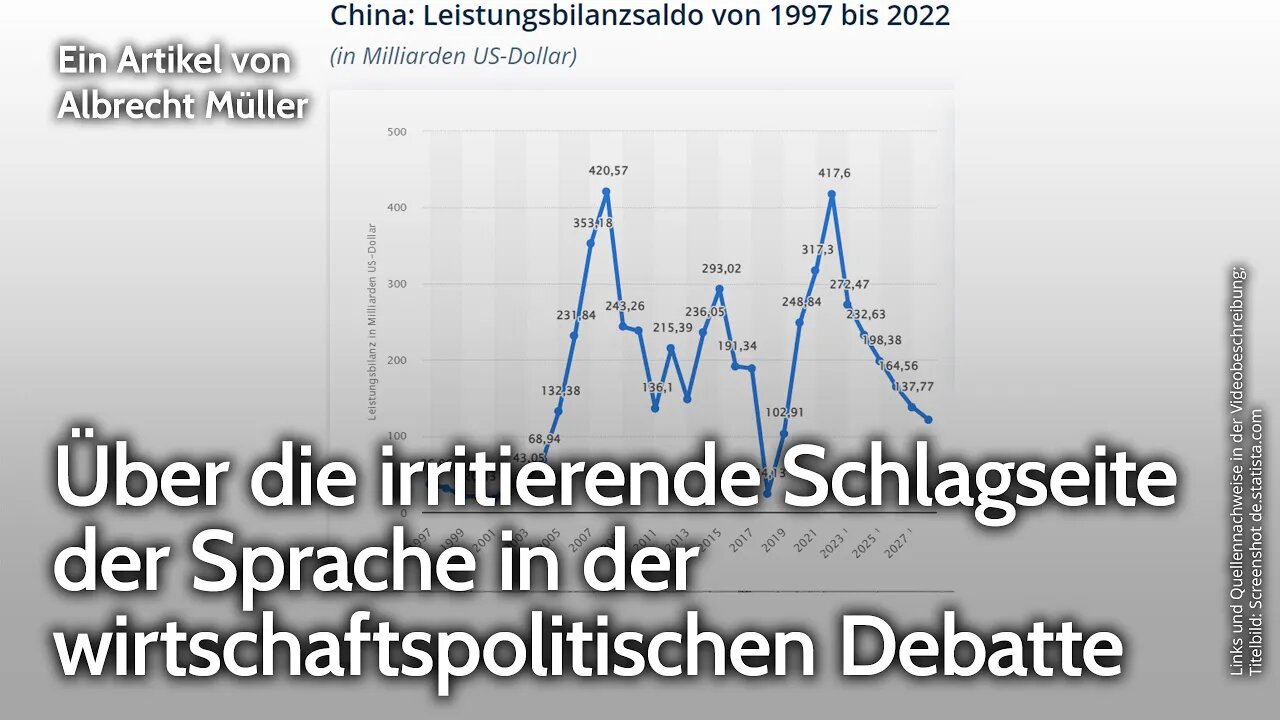 Über die irritierende Schlagseite der Sprache in der wirtschaftspolitischen Debatte. Albrecht Müller